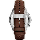 Fossil Wakefield Chronograph White Dial Brown Leather Strap Watch for Men - CH2943 Authentic Buy Shop Now