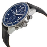 Fossil Wakefield Chronograph Blue Dial Black Leather Strap Watch for Women - CH2945 Authentic Buy Shop Now