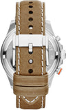 Fossil Wakefield Chronograph Cream Dial Brown Leather Strap Watch for Men - CH2951 Authentic Buy Shop Now
