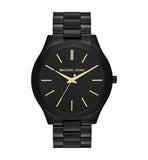 Michael Kors Mini Slim Runway Black Dial Black Steel Strap Watch for Women - MK3587 Authentic Buy Shop Now