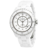 Chanel J12 Quartz Diamonds White Dial White Steel Strap Watch for Women - J12 H3110 Authentic Buy Shop Now