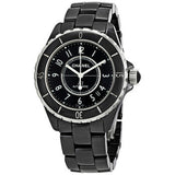Chanel J12 Quartz Ceramic Black Dial Black Steel Strap Watch for Women - J12 H0682 Authentic Buy Shop Now