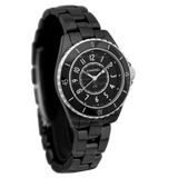 Chanel J12 Quartz Black Dial Black Steel Strap Watch for Women - J12 H5695 Authentic Buy Shop Now