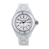 Chanel J12 Ceramic White Dial White Steel Strap Watch for Women - J12 H0968 Authentic Buy Shop Now