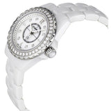 Chanel J12 Diamonds Quartz White Dial White Steel Strap Watch for Women - J12 H2572 Authentic Buy Shop Now