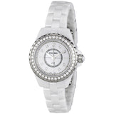 Chanel J12 Diamonds Quartz White Dial White Steel Strap Watch for Women - J12 H2572 Authentic Buy Shop Now