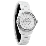Chanel J12 Quartz Diamonds White Dial White Steel Strap Watch for Women - J12 H3110 Authentic Buy Shop Now