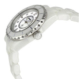Chanel J12 Diamonds Quartz Ceramic White Dial White Steel Strap Watch for Women - J12 H2422 Authentic Buy Shop Now