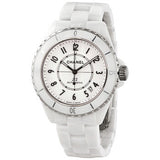 Chanel J12 Quartz Diamonds White Dial White Steel Strap Watch for Women - J12 H5703 Authentic Buy Shop Now