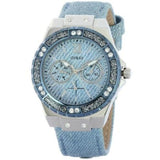 Guess Limelight Quartz Blue Dial Blue Leather Strap Watch For Men - W0775l1 Authentic Buy Shop Now