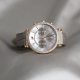 Swarovski Passage Chrono Grey Dial Grey Leather Strap Watch for Women - 5580348 Authentic Buy Shop Now