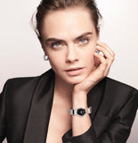 Dior Gem Dior Mother of Pearl Diamonds Black Dial Silver Steel Strap Watch for Women - CD18111X1058 Authentic Buy Shop Now