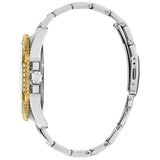 Guess Frontier Chronograph Crystals Silver Dial Two Tone Steel Strap Watch for Men - W0799G4 Authentic Buy Shop Now