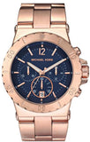 Michael Kors Bel Aire Blue Dial Rose Gold Steel Strap Watch for Women - MK5410 Authentic Buy Shop Now