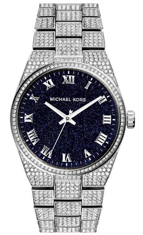 Michael Kors Channing Diamonds Black Dial Silver Steel Strap Watch for Women - MK6089 Authentic Buy Shop Now