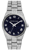 Michael Kors Channing Diamonds Black Dial Silver Steel Strap Watch for Women - MK6089 Authentic Buy Shop Now