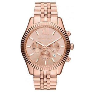 Michael Kors Lexington Rose Gold Dial Rose Gold Steel Strap Watch for Men - MK8319 Authentic Buy Shop Now
