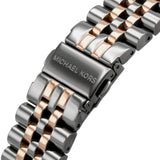 Michael Kors Lexington Chronograph Black Dial Two Tone Steel Strap Watch for Men - MK8561 Authentic Buy Shop Now
