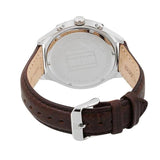 Tommy Hilfiger Gavin Chronograph White Dial Brown Leather Strap Watch for Men - 1791467 Authentic Buy Shop Now