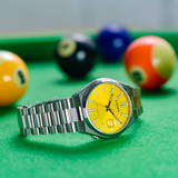 Citizen Tsuyosa Automatic Yellow Dial Silver Steel Strap Watch for Men - NJ0150-81Z Authentic Buy Shop Now