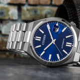 Citizen Tsuyosa Automatic Blue Dial Silver Steel Strap Watch For Men - NJ0150-81L Authentic Buy Shop Now