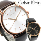 Calvin Klein Posh Silver Dial Brown Leather Strap Watch for Men - K8Q316G6 Authentic Buy Shop Now