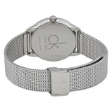 Calvin Klein Minimal Grey Dial Silver Mesh Bracelet Watch for Men - K3M22124 Authentic Buy Shop Now