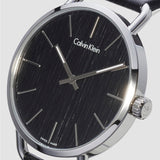 Calvin Klein Even Black Dial Black Leather Strap Watch for Women - K7B231C1 Authentic Buy Shop Now