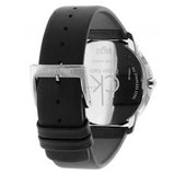 Calvin Klein Minimal Silver Dial Black Leather Strap Watch for Men - K3M211CY Authentic Buy Shop Now
