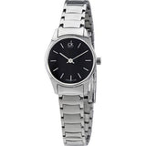 Calvin Klein Simplicity Black Dial Silver Steel Strap Watch for Women - K4323130 Authentic Buy Shop Now