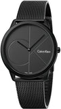 Calvin Klein Minimal Grey Dial Grey Mesh Bracelet Watch for Men - K3M517P4 Authentic Buy Shop Now