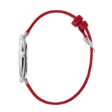 Calvin Klein Rise Yellow Red Dial Red Leather Strap Watch for Women - K7A231UP Authentic Buy Shop Now