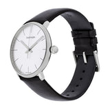 Calvin Klein High Noon Quartz White Dial Black Leather Strap Watch for Men - K8M211C6 Authentic Buy Shop Now