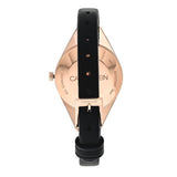 Calvin Klein Rebel Black Dial Black Leather Strap Watch for Women - K8P236C1 Authentic Buy Shop Now