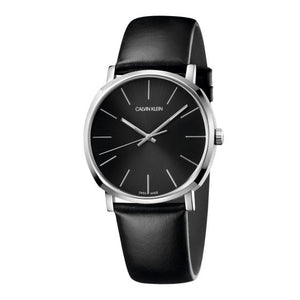 Calvin Klein Posh Black Dial Black Leather Strap Watch for Men - K8Q311C1 Authentic Buy Shop Now