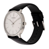 Calvin Klein Posh Silver Dial Black Leather Strap Watch for Men - K8Q311C6 Authentic Buy Shop Now