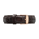 Daniel Wellington Classic York White Dial Brown Leather Strap Watch For Men - DW00100011 Authentic Buy Shop Now