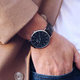 Daniel Wellington Classic Reading Black Dial Black Leather Strap Watch For Men - DW00100135 Authentic Buy Shop Now