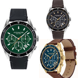 Coach Sullivan Sport Blue Dial Brown Leather Strap Watch for Men - 14606038 Authentic Buy Shop Now
