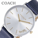 Coach Perry White Dial Blue Leather Strap Watch for Women - 14503156 Authentic Buy Shop Now