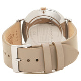 Coach Perry Mother of Pearl Dial Light Grey Leather Strap Watch for Women - 14503245 Authentic Buy Shop Now