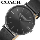 Coach Charles Black Dial Black Leather Strap Watch for Men - 14602434 Authentic Buy Shop Now