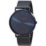 Coach Charles Blue Dial Blue Mesh Bracelet Watch for Men - 14602146 Authentic Buy Shop Now
