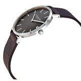 Coach Charles Black Dial Brown Leather Strap Watch for Women - 14602156 Authentic Buy Shop Now