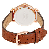 Coach Delancey Cream Dial Brown Leather Strap Watch For Women - 14502751 Authentic Buy Shop Now