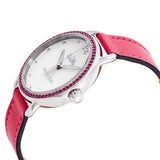 Coach Delancey White Dial Red Leather Strap Watch for Women - 14502879 Authentic Buy Shop Now