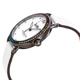 Coach Delancey Crystals White Dial White Leather Strap Watch For Women - 14502888 Authentic Buy Shop Now