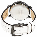 Coach Delancey Crystals White Dial White Leather Strap Watch For Women - 14502888 Authentic Buy Shop Now