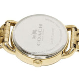 Coach Delancey White Dial Gold Steel Strap Watch for Women - 14502241 Authentic Buy Shop Now