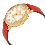 Coach Delancey Ivory Dial Orange Leather Strap Watch for Women - 14502719 Authentic Buy Shop Now
